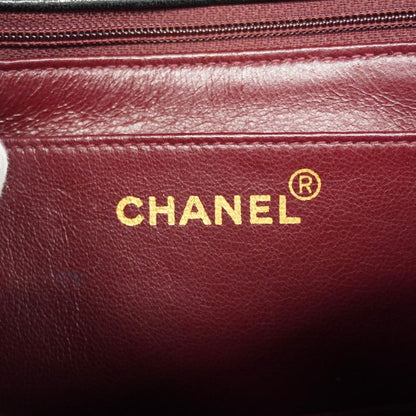 Chanel Shoulder Bag Diana Lambskin Black Gold Hardware Women