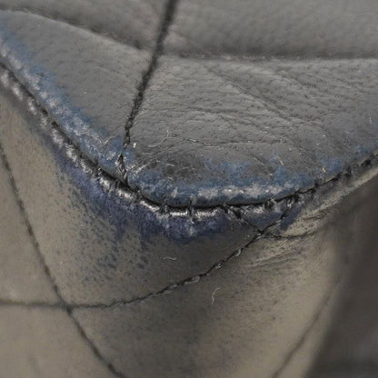 Chanel Shoulder Bag Matelasse Lambskin Black Gold Hardware Women