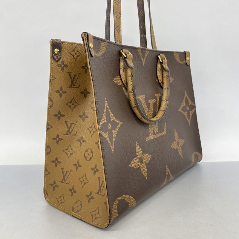 Louis Vuitton Tote Bag Monogram - Giant Reverse On-the-go MM M45039 Brown 2-way
