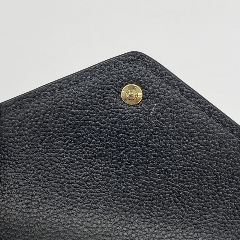 Louis Vuitton Monogram And Empreinte Portefeuille Victorine Trifold Wallet