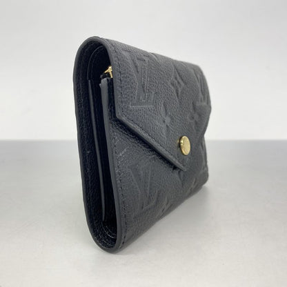 Louis Vuitton Monogram And Empreinte Portefeuille Victorine Trifold Wallet