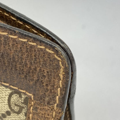 Gucci Clutch Bag GG Supreme Sherry Line 37 014 2125 PVC Brown Ladies