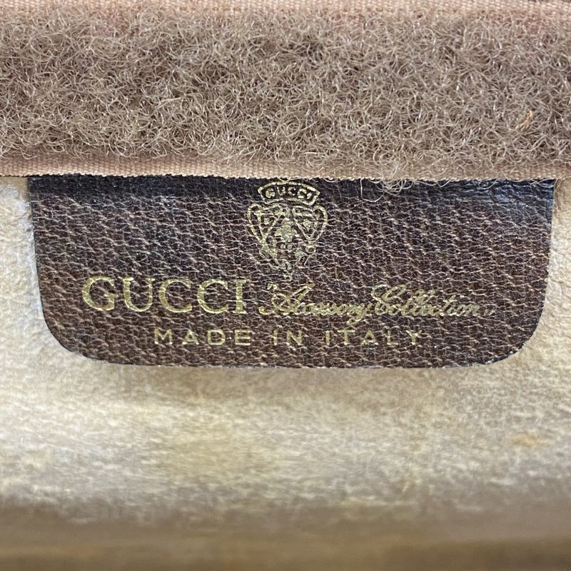 Gucci Clutch Bag GG Supreme Sherry Line 37 014 2125 PVC Brown Ladies