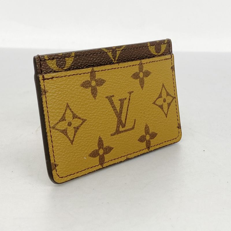 Louis Vuitton Card Case Monogram Reverse Porte Carthusanple M69161 Brown Men