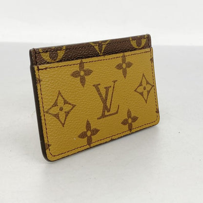 Louis Vuitton Card Case Monogram Reverse Porte Carthusanple M69161 Brown Men