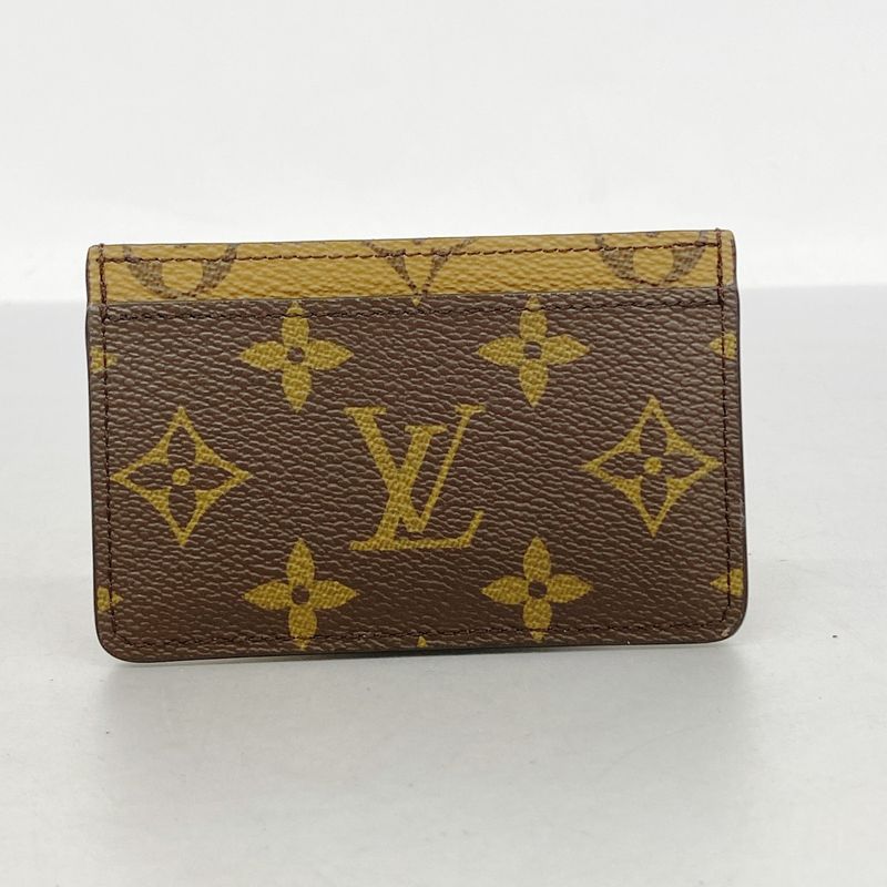Louis Vuitton Card Case Monogram Reverse Porte Carthusanple M69161 Brown Men