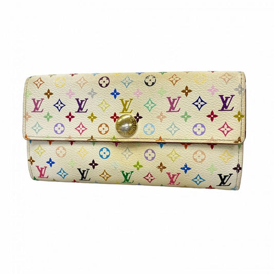 Louis Vuitton Long Wallet Monogram Multicolor Portefeuille Sarah M93532 Bronze