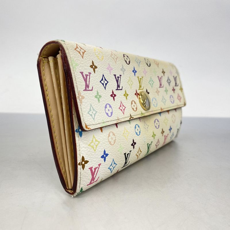 Louis Vuitton Long Wallet Monogram Multicolor Portefeuille Sarah M93532 Bronze