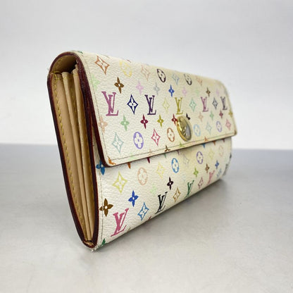 Louis Vuitton Long Wallet Monogram Multicolor Portefeuille Sarah M93532 Bronze
