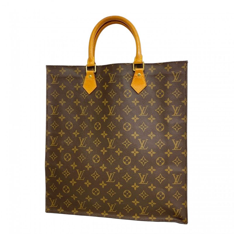 Louis Vuitton Tote Bag Monogram Sac Pla M51140 Brown Women