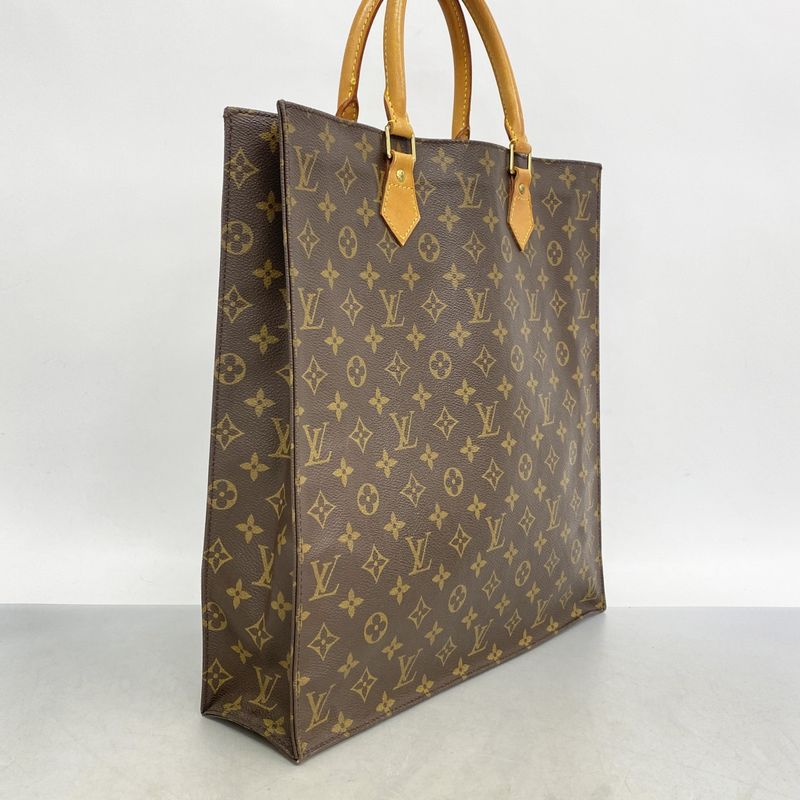 Louis Vuitton Tote Bag Monogram Sac Pla M51140 Brown Women