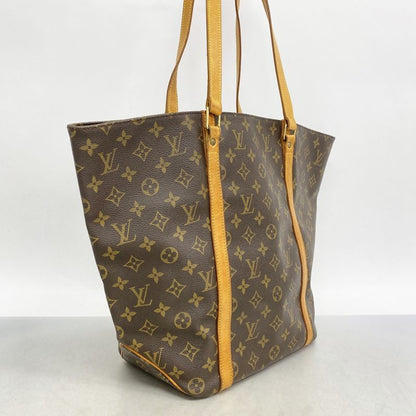 Louis Vuitton Shoulder Bag Monogram Sac Shopping M51108 Brown Ladies