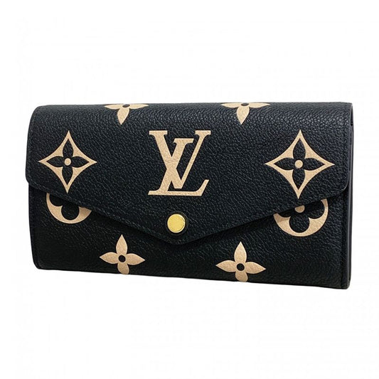 Louis Vuitton Long Wallet Monogram/empreinte Bicolor Portefeuille Sarah M80496