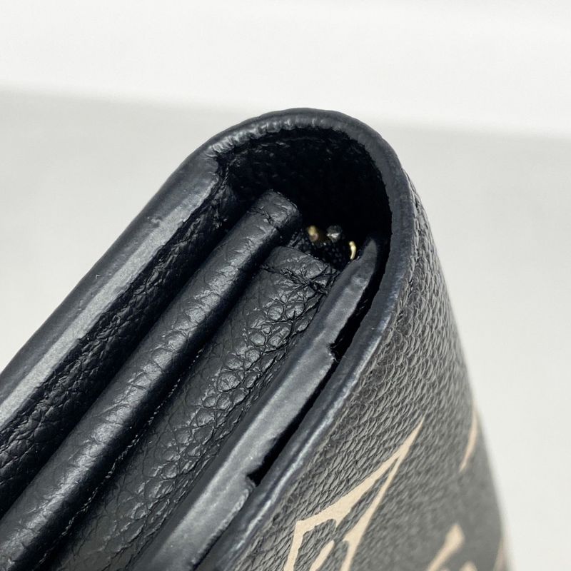 Louis Vuitton Long Wallet Monogram/empreinte Bicolor Portefeuille Sarah M80496