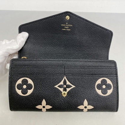 Louis Vuitton Long Wallet Monogram/empreinte Bicolor Portefeuille Sarah M80496