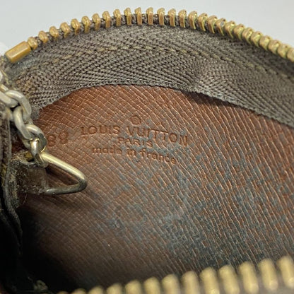 Louis Vuitton Coin Case Monogram Pochette Cles M62650 Brown Men Women Unisex
