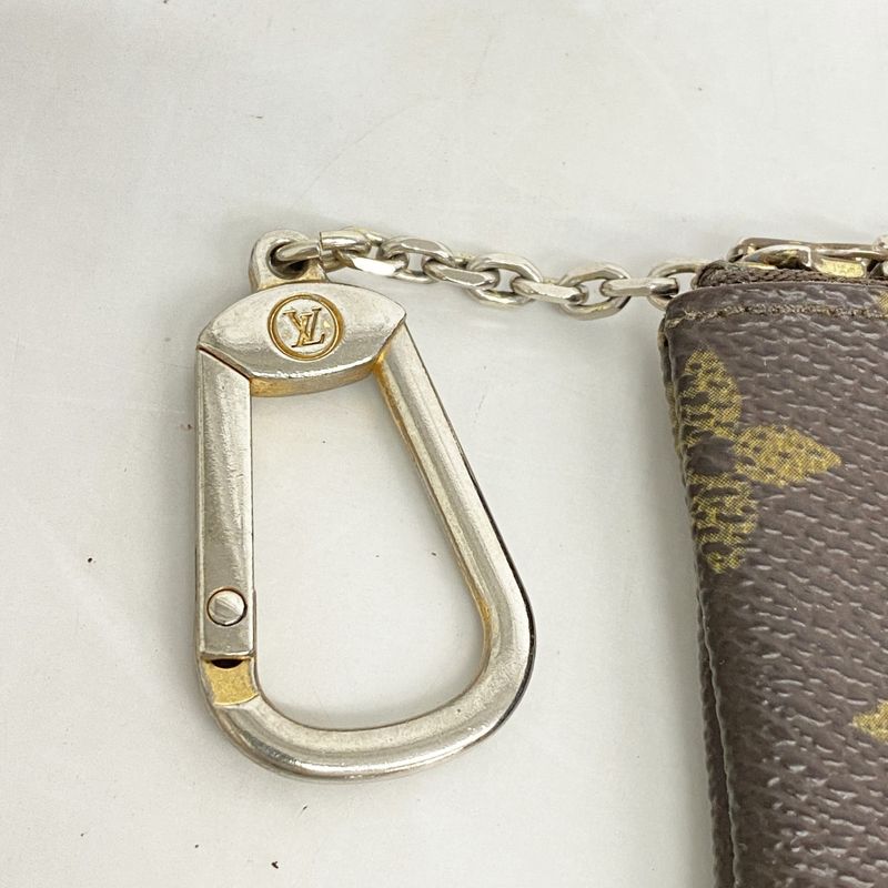 Louis Vuitton Coin Case Monogram Pochette Cles M62650 Brown Men Women Unisex