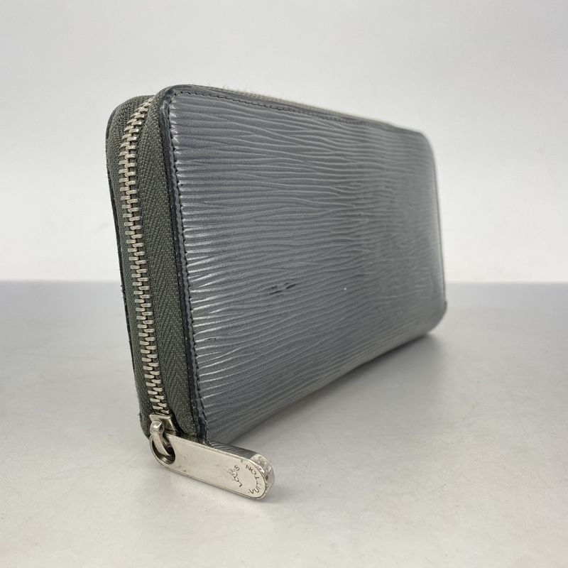 Louis Vuitton Epi Zippy Wallet M61371 Anthracitna Cles Men Women Unisex Long