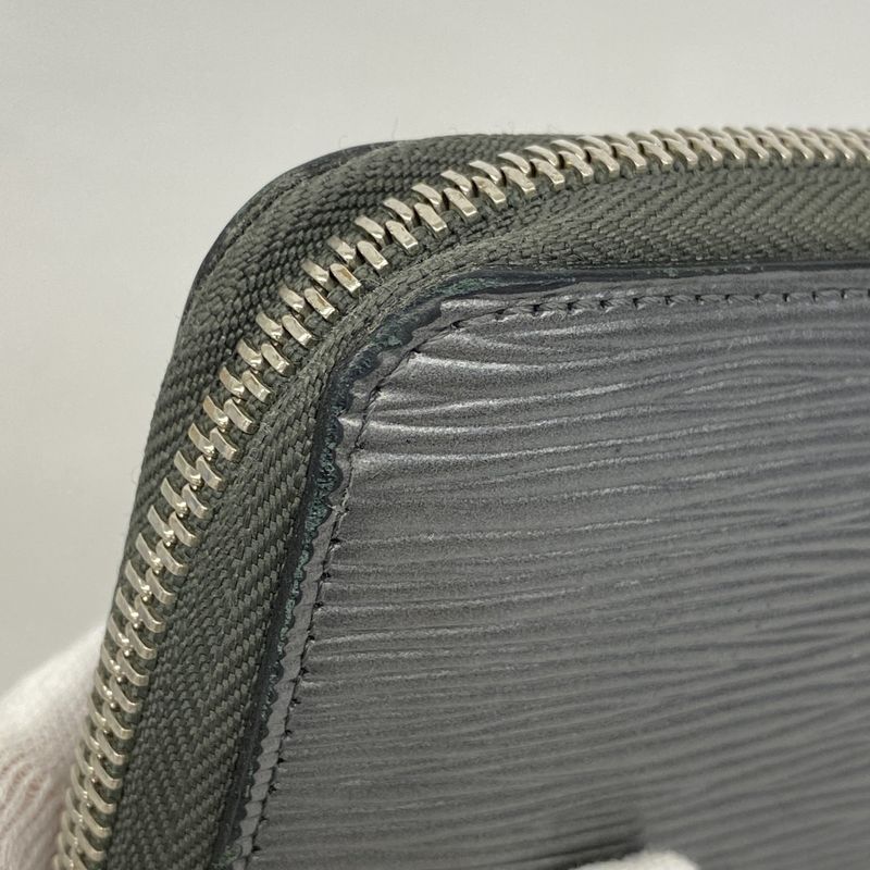 Louis Vuitton Epi Zippy Wallet M61371 Anthracitna Cles Men Women Unisex Long