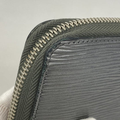 Louis Vuitton Epi Zippy Wallet M61371 Anthracitna Cles Men Women Unisex Long