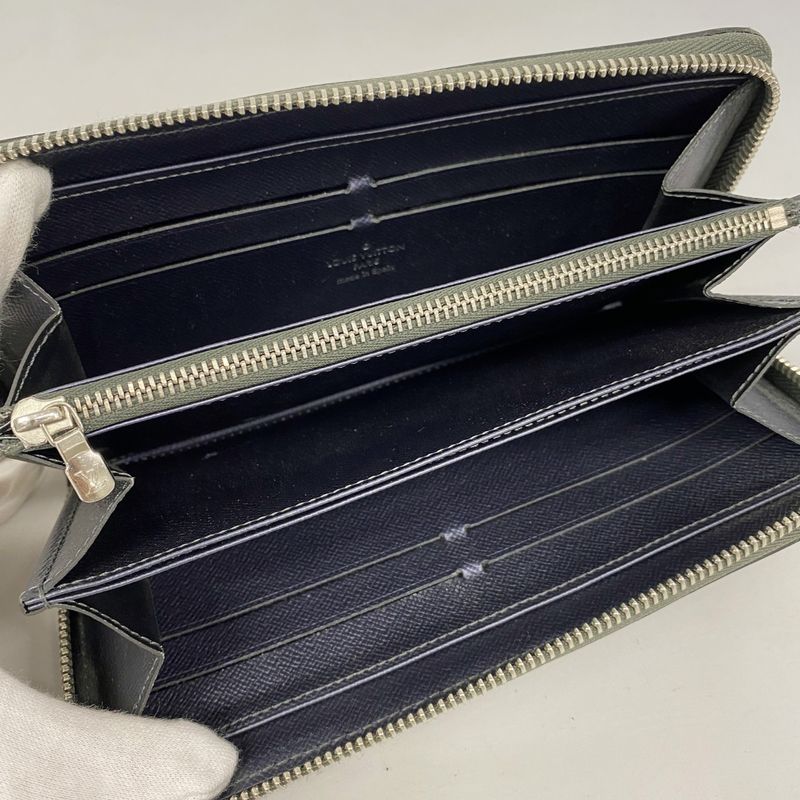Louis Vuitton Epi Zippy Wallet M61371 Anthracitna Cles Men Women Unisex Long