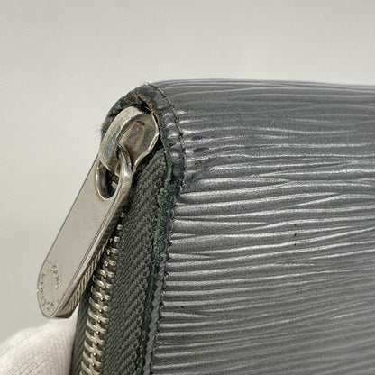 Louis Vuitton Epi Zippy Wallet M61371 Anthracitna Cles Men Women Unisex Long