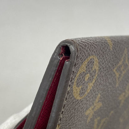 Louis Vuitton Long Wallet Monogram Portefeuille Emily M60697 Brown Fuchsia