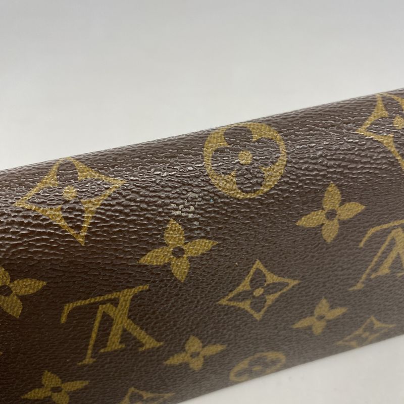 Louis Vuitton Long Wallet Monogram Portefeuille Emily M60697 Brown Fuchsia