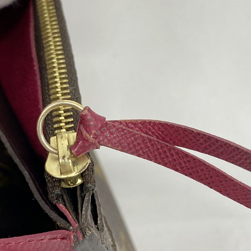 Louis Vuitton Long Wallet Monogram Portefeuille Emily M60697 Brown Fuchsia