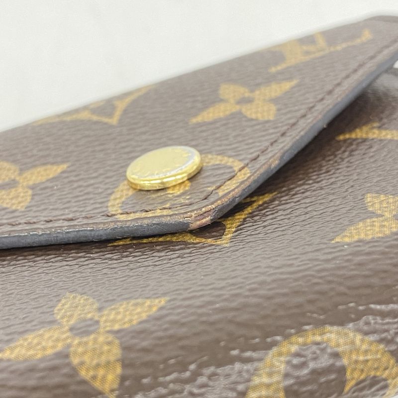 Louis Vuitton Trifold Wallet Monogram Portefeuille Victorine M62472 Brown Ladies