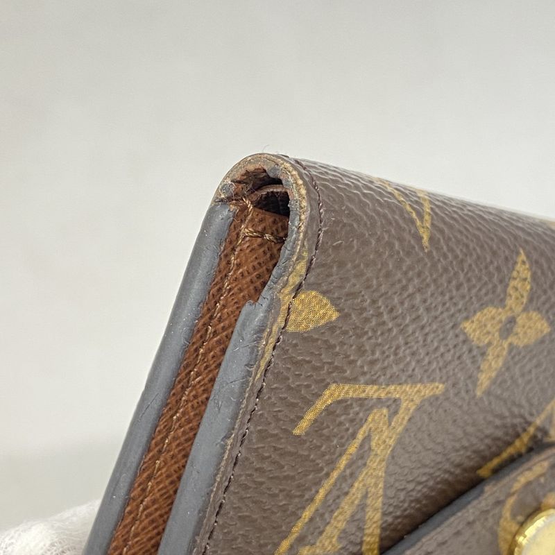 Louis Vuitton Trifold Wallet Monogram Portefeuille Victorine M62472 Brown Ladies