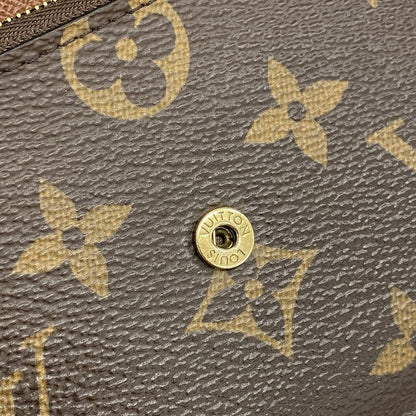 Louis Vuitton Trifold Wallet Monogram Portefeuille Victorine M62472 Brown Ladies