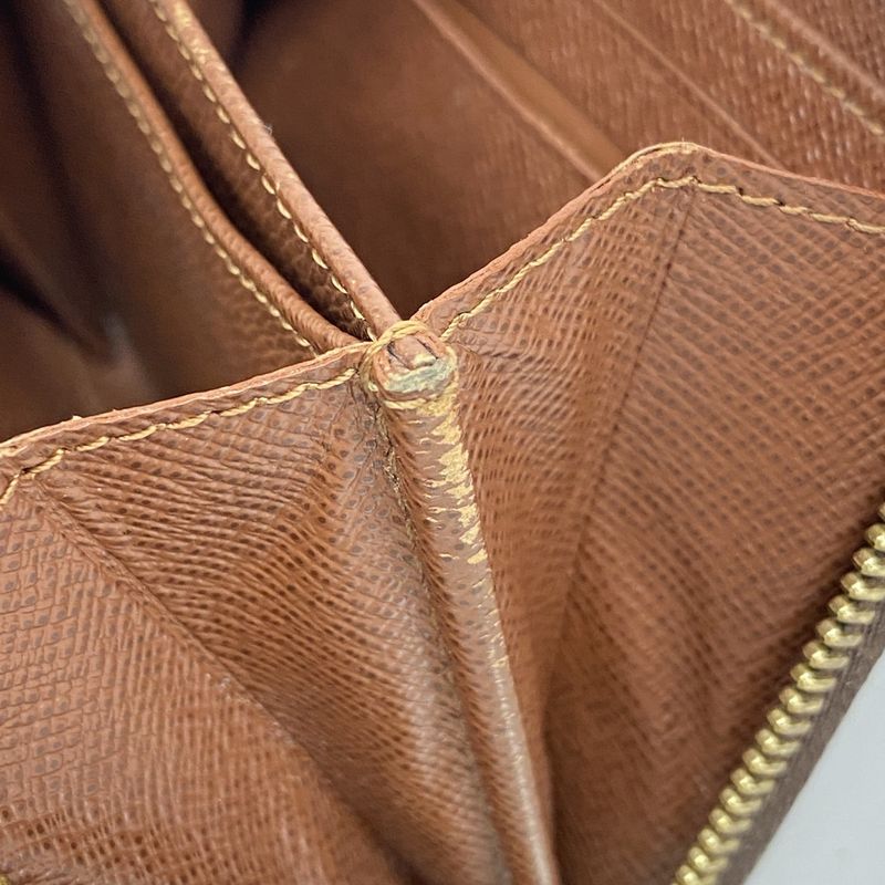 Louis Vuitton Coin Case Monogram Zippy Coin Purse M60067 Brown Men Women Unisex