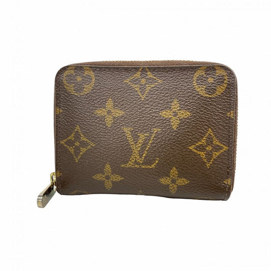 Louis Vuitton Coin Case Monogram Zippy Coin Purse M60067 Brown Men Women Unisex