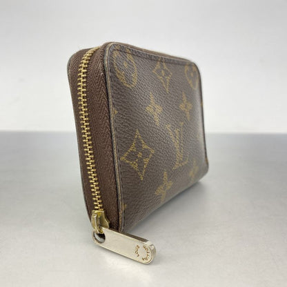 Louis Vuitton Coin Case Monogram Zippy Coin Purse M60067 Brown Men Women Unisex