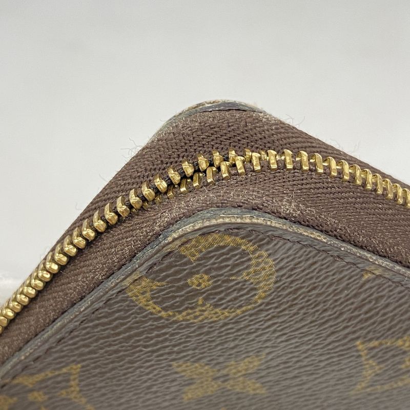 Louis Vuitton Coin Case Monogram Zippy Coin Purse M60067 Brown Men Women Unisex