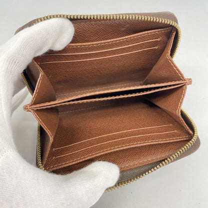 Louis Vuitton Coin Case Monogram Zippy Coin Purse M60067 Brown Men Women Unisex
