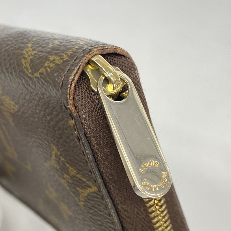 Louis Vuitton Coin Case Monogram Zippy Coin Purse M60067 Brown Men Women Unisex