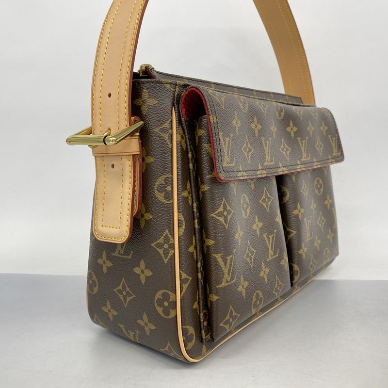 Louis Vuitton Shoulder Bag Monogram Vivacite GM M51163 Brown Ladies