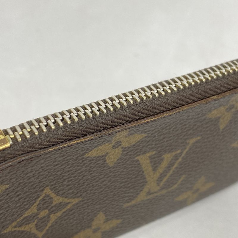 Louis Vuitton Coin Case Monogram Pochette Cles M62650 Brown Men Women Unisex