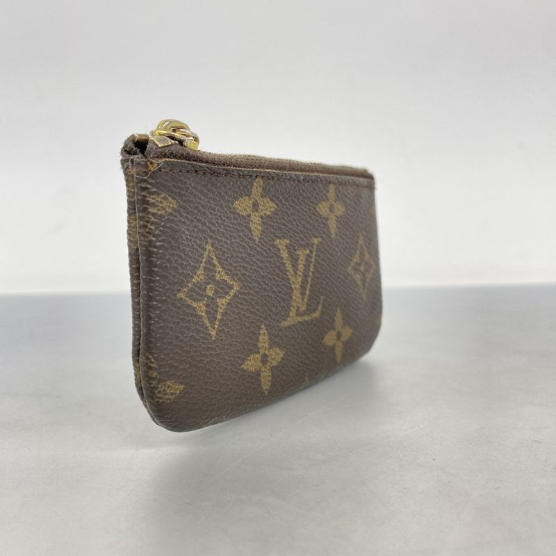Louis Vuitton Coin Case Monogram Pochette Cles M62650 Brown Men Women Unisex