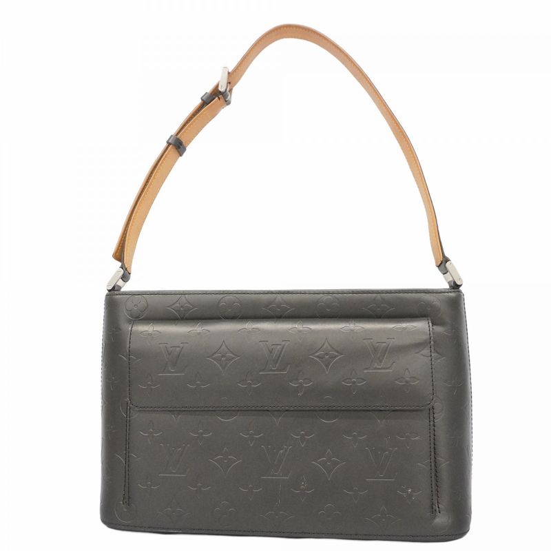 Louis Vuitton Shoulder Bag Monogram Matte Alston M55122 Noir Black Women
