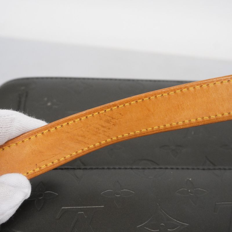 Louis Vuitton Shoulder Bag Monogram Matte Alston M55122 Noir Black Women