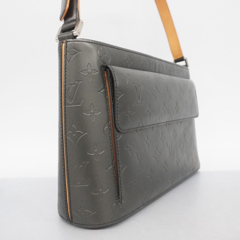 Louis Vuitton Shoulder Bag Monogram Matte Alston M55122 Noir Black Women