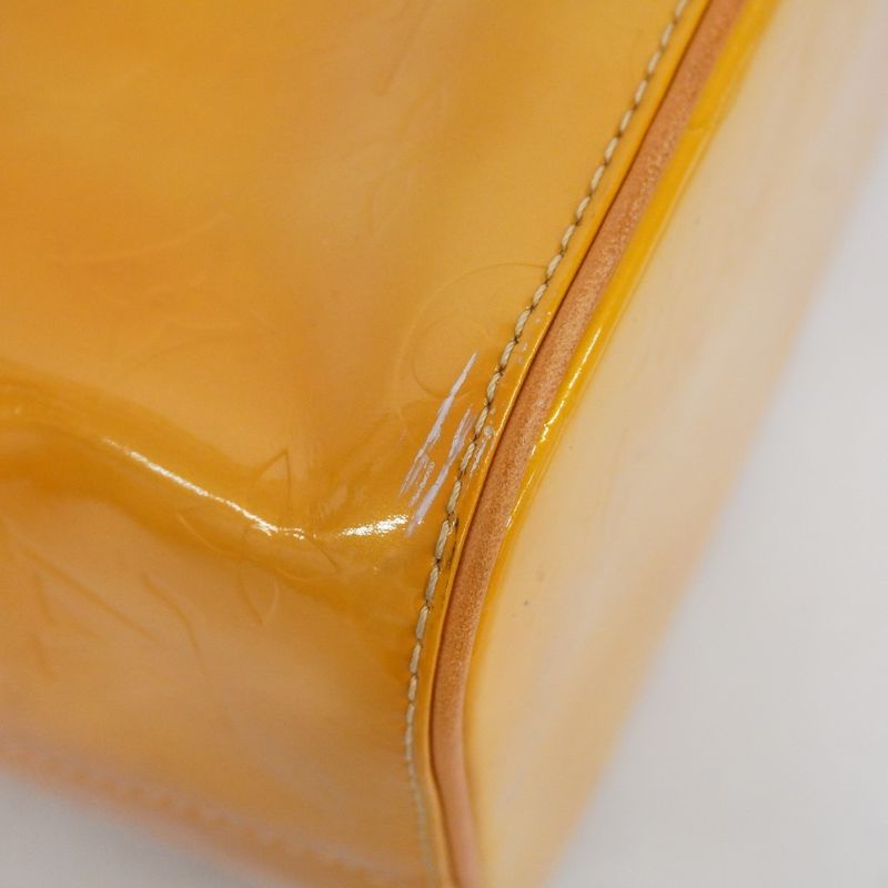 Louis Vuitton Tote Bag Vernis Houston M91004 Beige Women's