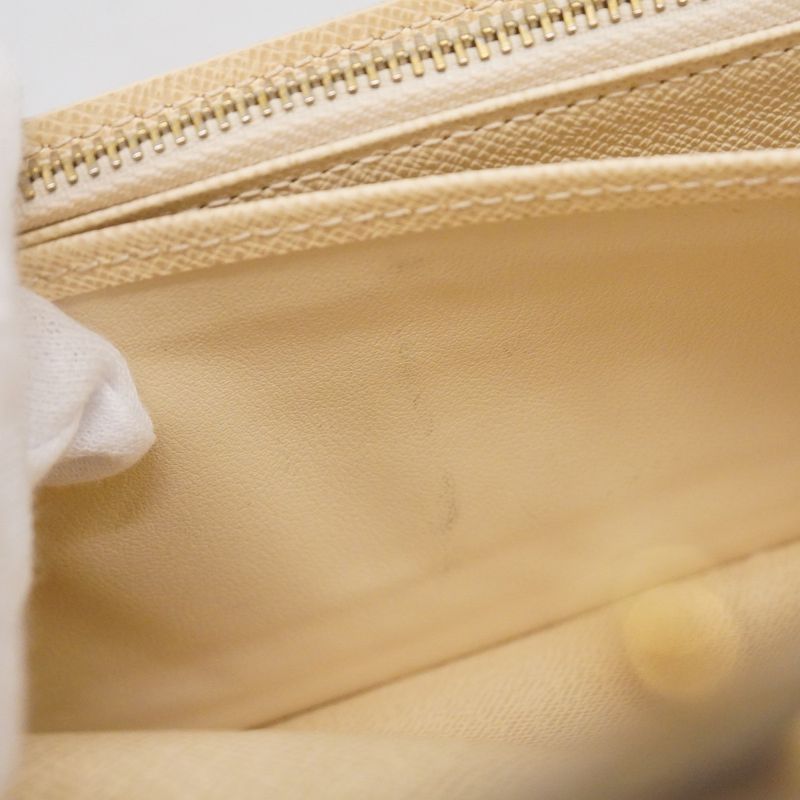 Louis Vuitton Damier Azure Portefeuille Sarah N61735 White Women's