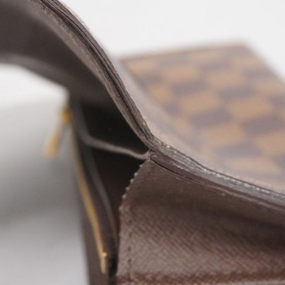 Louis Vuitton Damier Portefeuille Sistine N61747 Ebène Ladies Long Wallet