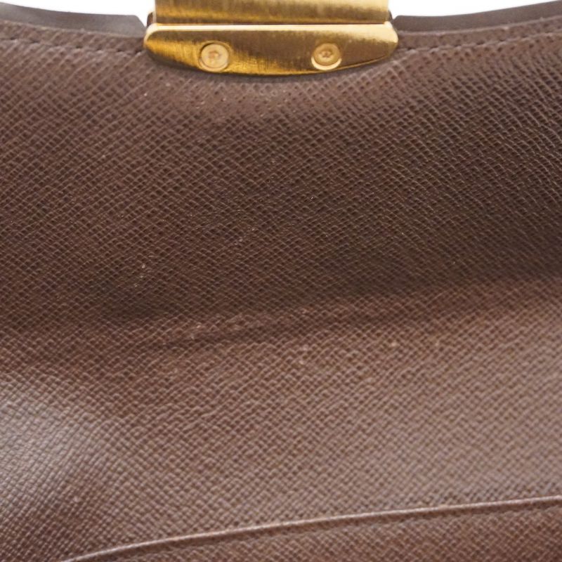 Louis Vuitton Damier Portefeuille Sistine N61747 Ebène Ladies Long Wallet