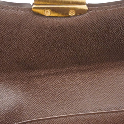 Louis Vuitton Damier Portefeuille Sistine N61747 Ebène Ladies Long Wallet