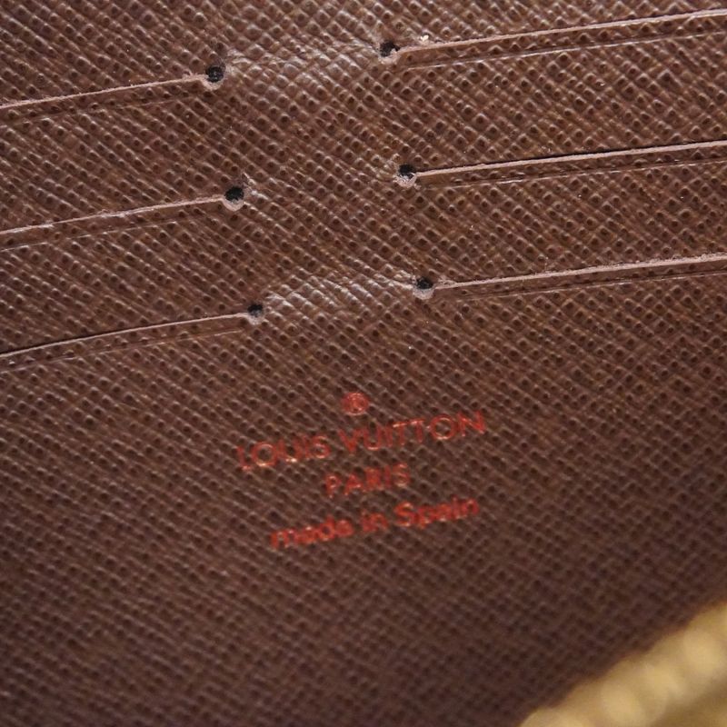 Louis Vuitton Damier Portefeuille Sistine N61747 Ebène Ladies Long Wallet